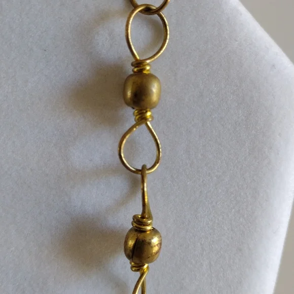 Brass Jack-o-Lantern Necklace - Picture 6 of 8